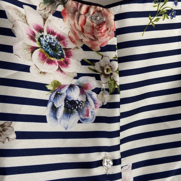 Pippa & Julie Striped + floral dress with crinoline - Picture 5 of 11